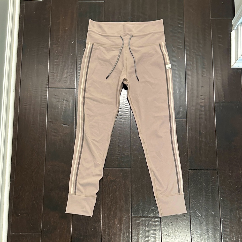 Vuori Beige Joggers with Stripe Detail